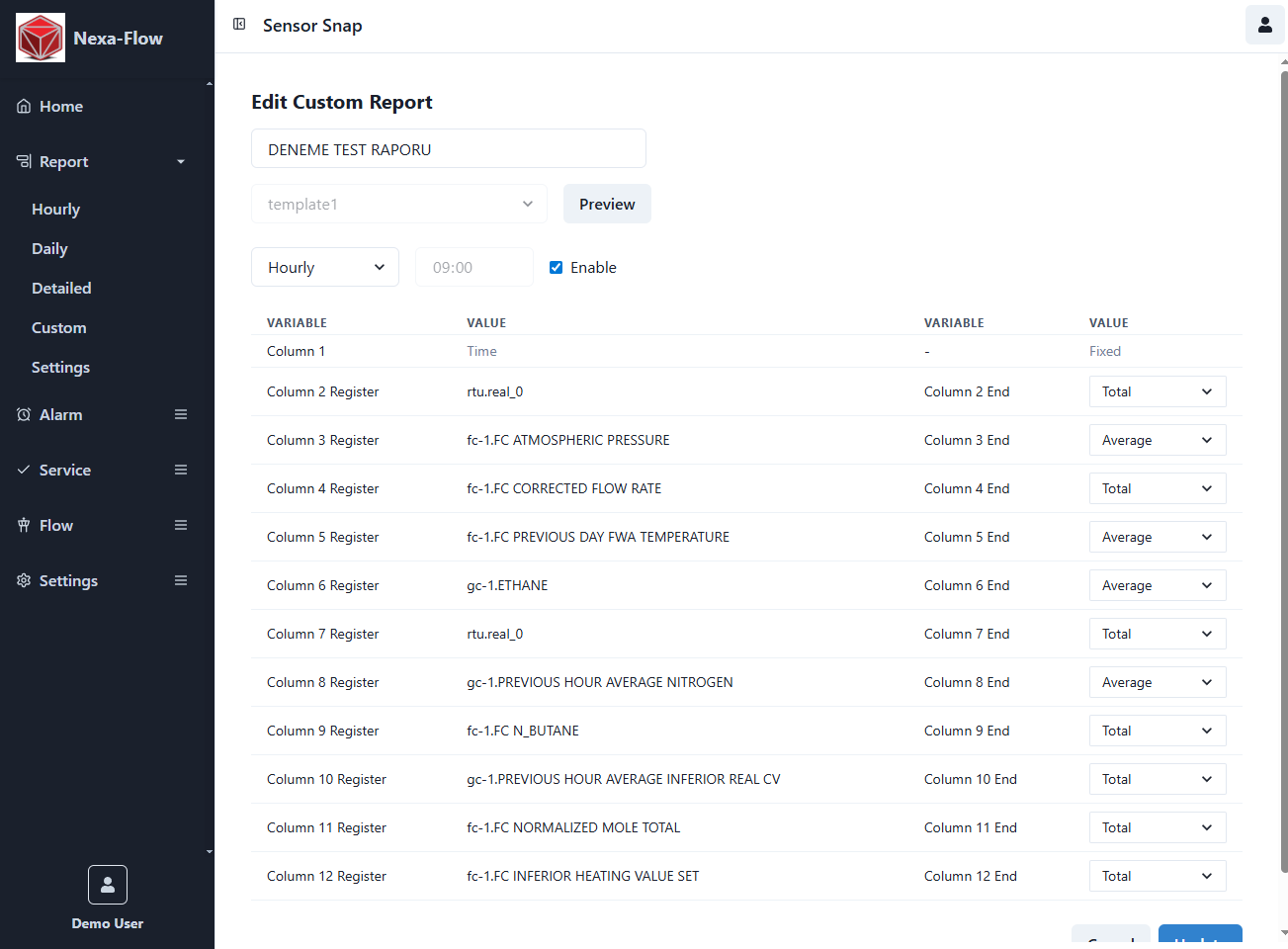 Add Edit Custom Report